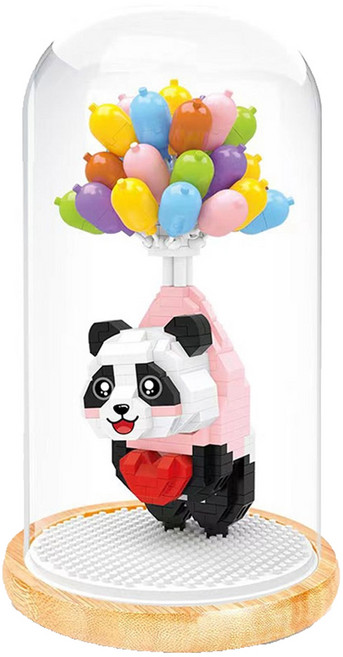 와이즈호크 풍선하트팬더 나노블럭, 2833Wh, 1개