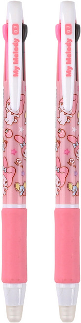 산리오 지워지는 마이멜로디 3색 볼펜 0.7mm, 핑크, 2개