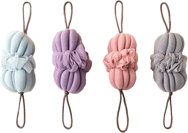 comet Home 沐浴球, 粉紅色，淺藍色，紫色，灰色, 4個裝, 1組