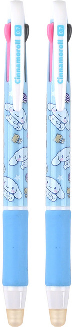 산리오 지워지는 3색 시나모롤 볼펜 0.7mm, 블루, 2개