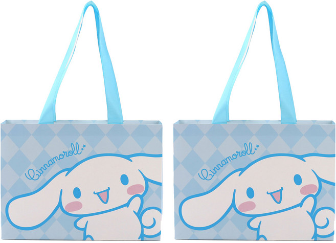 Cinnamoroll 大耳狗喜拿紙提袋, 藍色, 2個