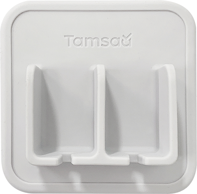 Tamsaa 矽膠牙刷架, 1個, 淺灰色