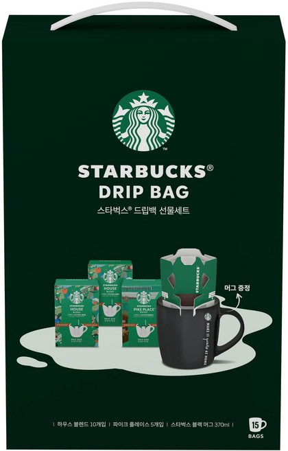 스타벅스 드립백 선물세트, 1세트, 9g, 15개입
