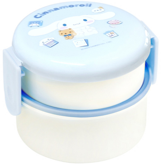 스케이터 ONWR1AG 2단 휴대용기 & 포크 500ml, 시나모롤24, 1개