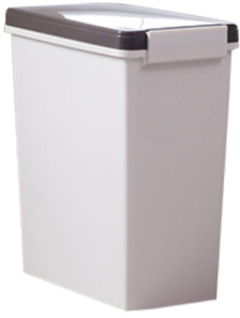 이즈리빙 냄새차단 밀폐 휴지통 20L, 아이보리 + 브라운