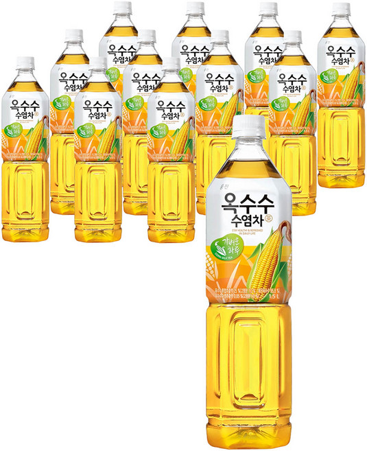 웅진 옥수수 수염차, 1.5L, 12개