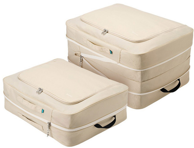 브랜든 2세대 부피순삭 의류 이불 다용도 대형 압축 파우치 2매세트