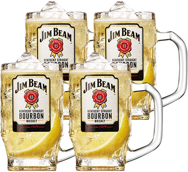 도요사사키 짐빔 하이볼 잔 380ml, 4개