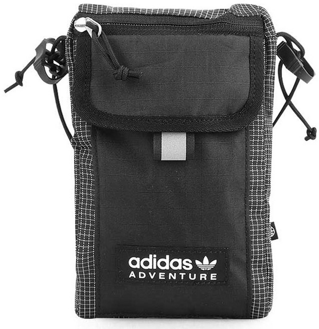 adidas 愛迪達 Adventure 旗幟包 IB9366, 黑色, 1個