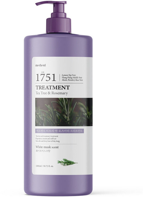 메르헨트 티트리 앤 로즈마리 대용량 헤어 트리트먼트 화이트머스크, 1.5L, 1개