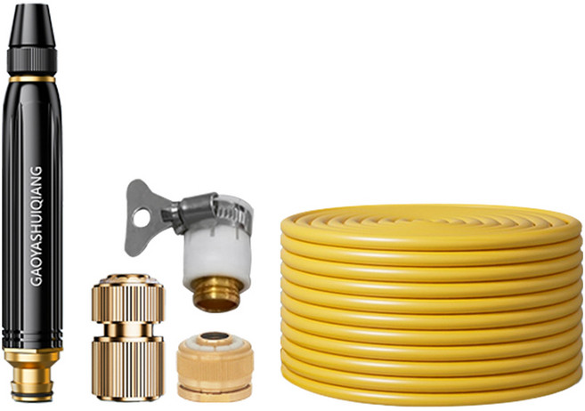 월드크린 하이퍼 고압 물 호스 스프레이 건 + 호스30M, 1세트, 혼합색상