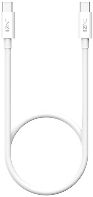 IZNC C타입-C타입 60W 고속 충전케이블 C88, 1m, 화이트, 1개