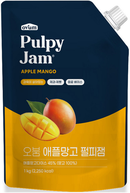 오붐 애플망고 펄피잼, 1kg, 1개