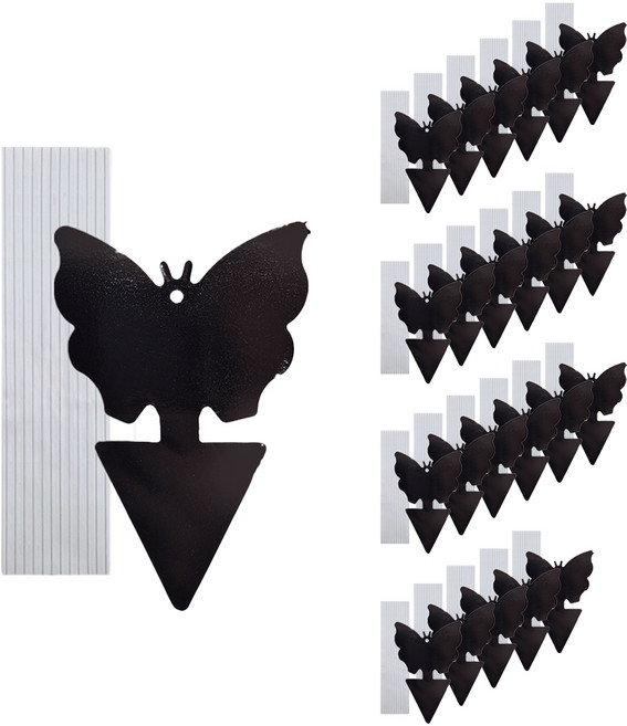 가든잇 초파리 끈끈이 트랩 24p + 와이어 24p 세트 검정, 1세트