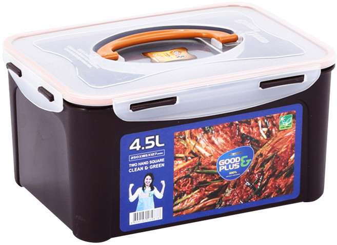 리빙선데이 밀폐용기 김치통, 1개, 4.5L