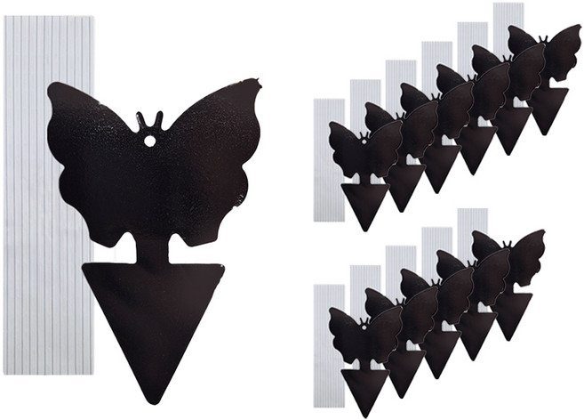 가든잇 초파리 끈끈이 트랩 12p + 와이어 12p 세트 검정, 1세트