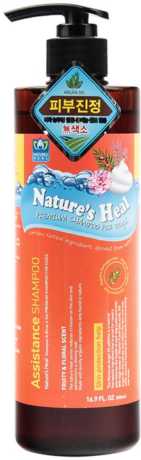 네이쳐스힐 강아지 어시스턴스 피부 진정용 샴푸, 500ml, 1개입, 1개
