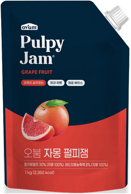 오붐 자몽 펄피잼, 1개, 1kg