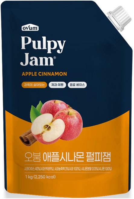 오붐 애플시나몬 펄피잼, 1개, 1kg
