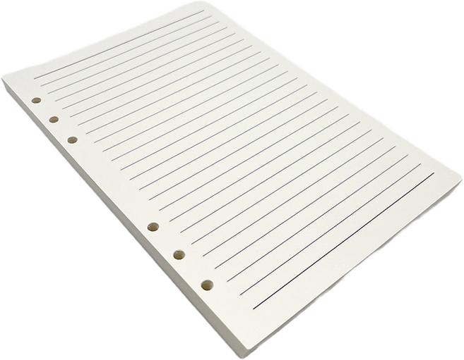 만들하비 A5 바인더 6공 다이어리 속지, 1개, 80매