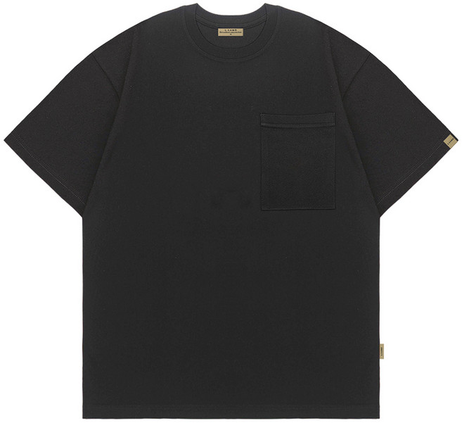 엘라모 무지 포켓 오버핏 반팔 티셔츠