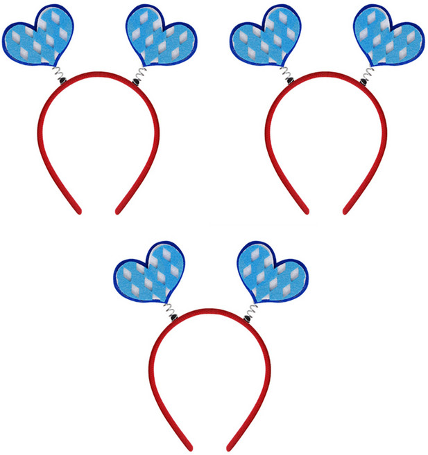 알로데 맥주 축제 사진 소품 파티용 머리띠, 06 투하트, 3개