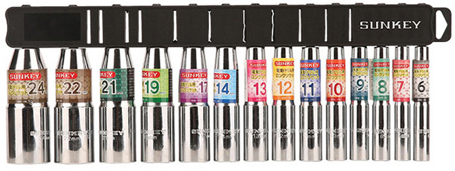 썬키 롱비트소켓 14종 세트 6~24mm SKB-14S, 1세트