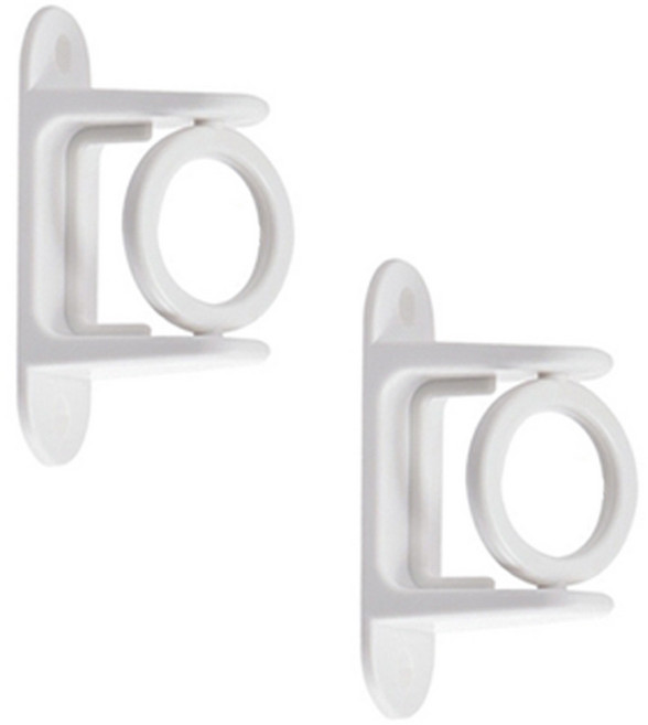 월드크린 압축봉 브라켓 O타입, 화이트, 2개