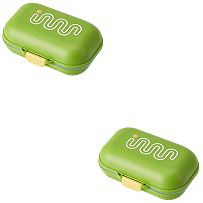 더자카 비비드톤 휴대용 비누케이스 FREE, 비비드그린, 2개