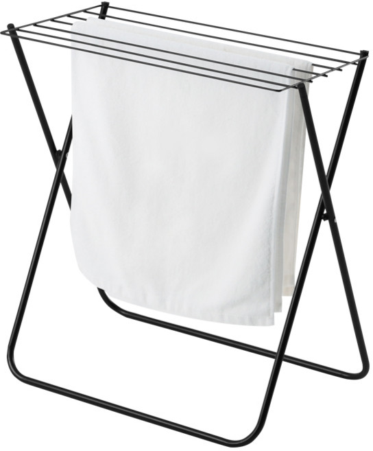 심플 접이식 미니 빨래 건조대, 블랙
