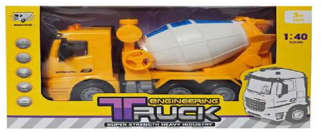 love color 樂彩森林 1:40磨輪車系列卡車玩具, 水泥車, 1盒