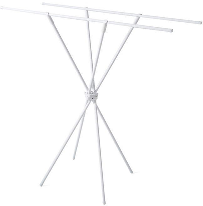 에버하우스 초슬림 원터치 접이식 이불 빨래건조대, 화이트