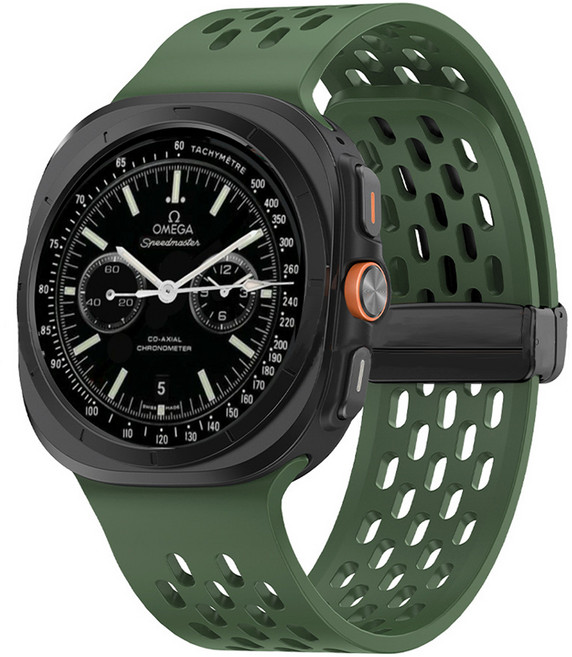 스토리링크 갤럭시워치 울트라 D버클 스포츠 스트랩, 카키, 1개