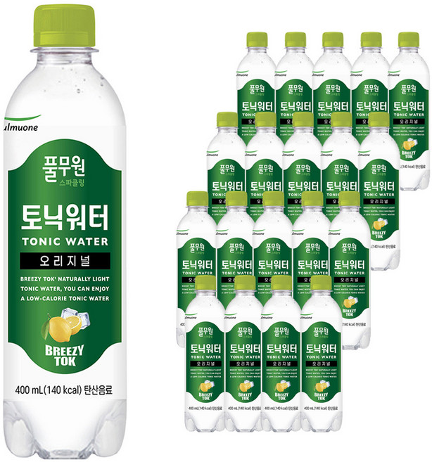 브리지톡 스파클링 토닉워터 오리지널, 400ml, 20개