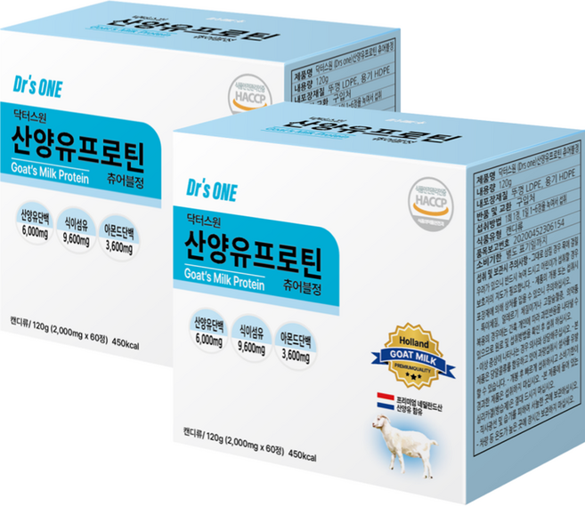 닥터스원 산양유 프로틴 츄어블정 240g, 60정, 2개