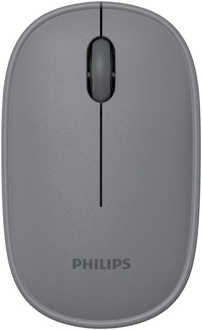 필립스 저소음 미니 무선 마우스, SPK7368, 그레이