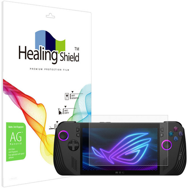 힐링쉴드 AG Nanovid 액정보호필름 세트, 에이수스 ROG Ally X, 1세트