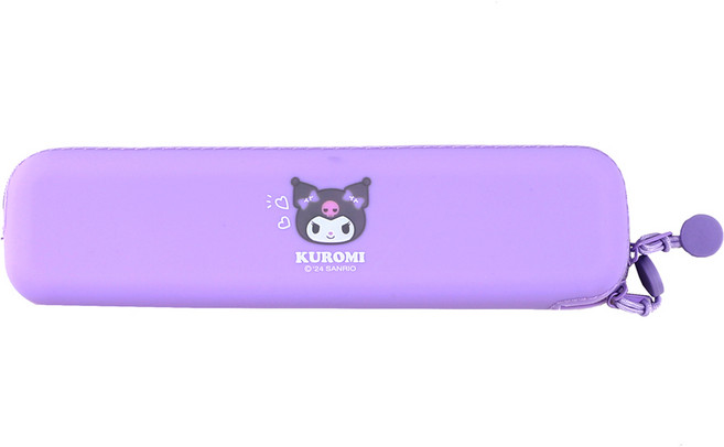 산리오 실리콘 필통 쿠로미, 퍼플, 1개