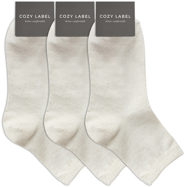 코지라벨 여성용 에브리데이 골지 단목양말 3켤레