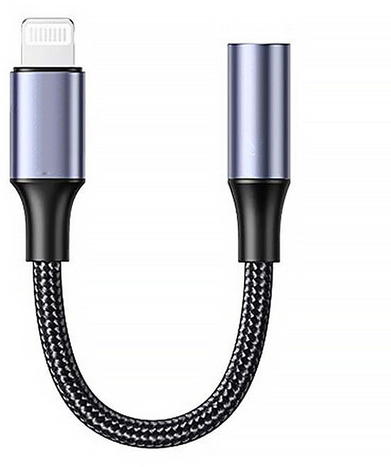 헨센 멀티 8핀-이어폰 전환 케이블젠더, 합금, 1개, 10cm