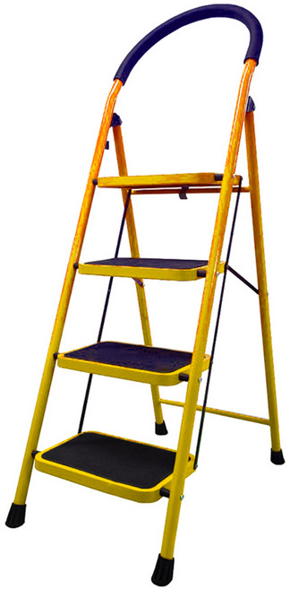 코끼리리빙 접이식 스텝스툴 사다리 A형 4단, 1개