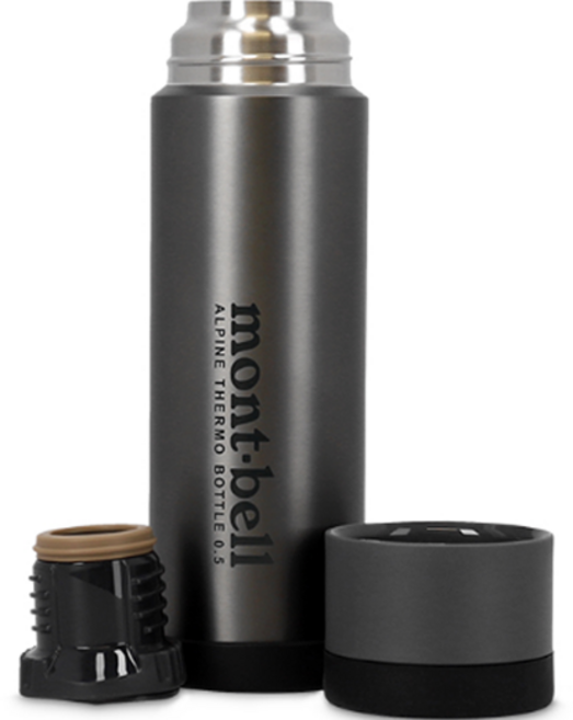 몽벨 알파인 써모 보틀 JBEFXUZW161, XXX(FREE), 1개, CHARCOAL, 0.5L