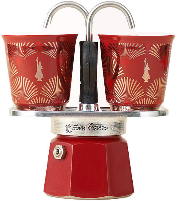 비알레띠 미니 익스프레스 데코 글래머 2p 세트, 레드, 1세트