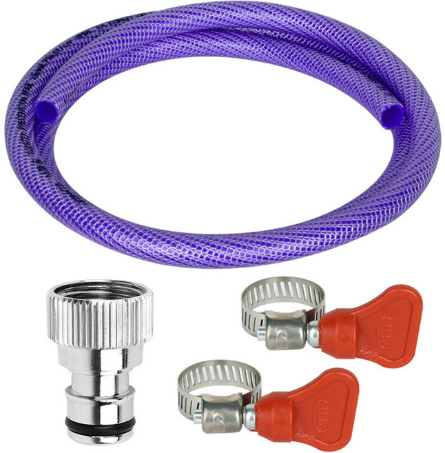 와이넷 꼬이지 않는 물호스 3종 세트 1.5m, 1세트, 혼합색상