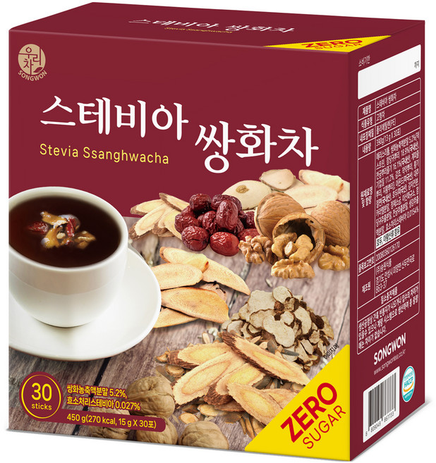 우리차 송원식품 스테비아 쌍화차, 15g, 30개입, 1개