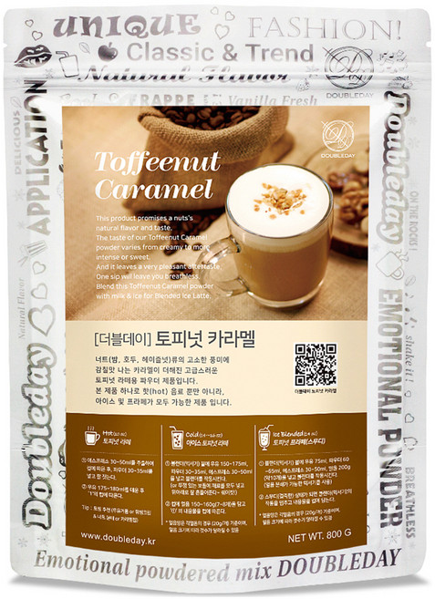 더블데이 토피넛 카라멜 라떼 파우더, 800g, 1개