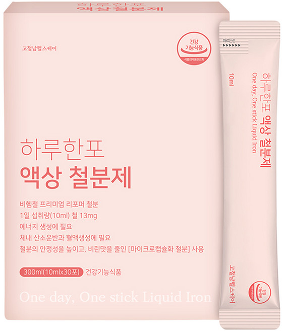 고철남헬스케어 하루한포 액상 철분제, 30회분, 1개