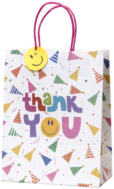 인디케이 스마일 파티 쇼핑백 3호, 혼합색상, 10개
