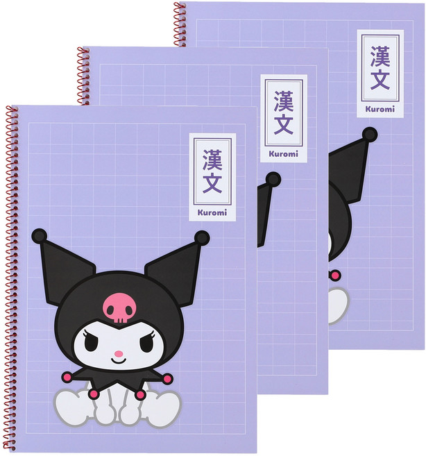산리오 한문 원링노트, 퍼플(쿠로미), 3개