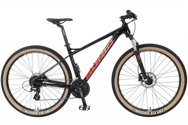 소니아 라피드670 27.5 시마노 27단 고급 알루미늄 MTB 자전거 M 미조립, 블랙, 1개, M